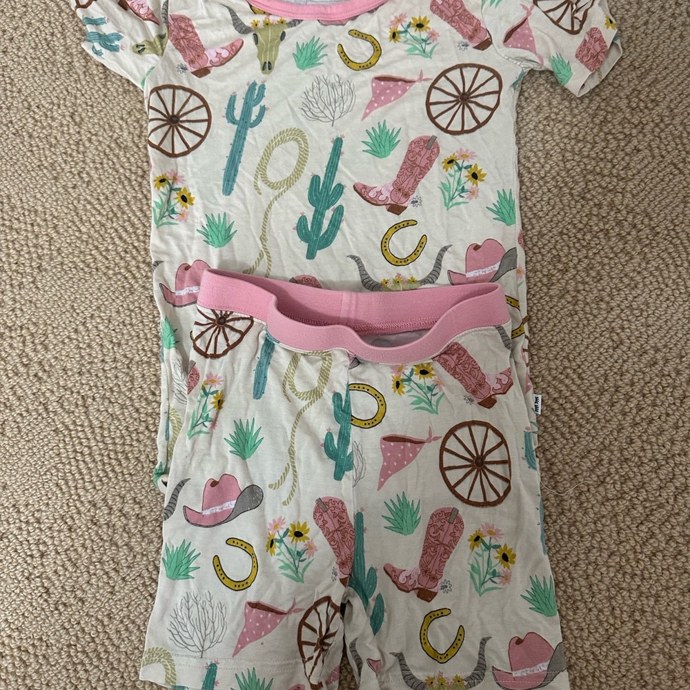 Little Sleepies Ready to Rodeo Pajama Short Set